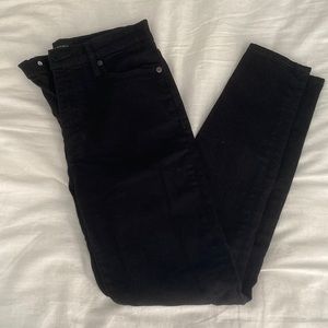 High Rise Skinny Banana Republic Black Jeans